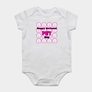 national pet day Baby Bodysuit